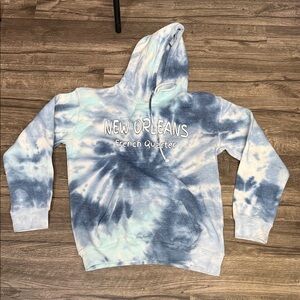 Blue Tie-Dye Hoodie